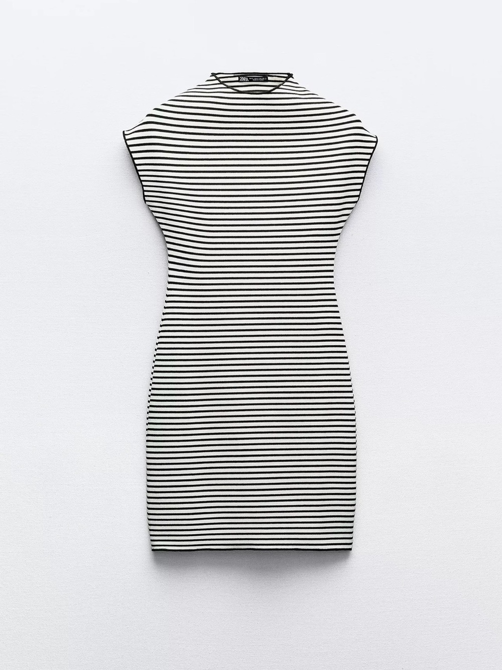 ZARA Black and White Striped dress-medium-woman